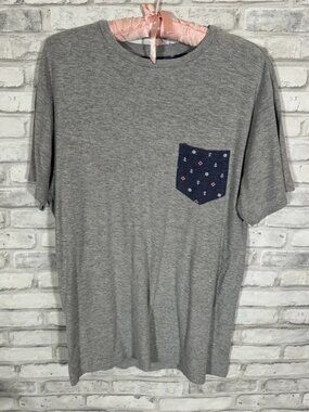 Sunday Work Clothes Nautical Gray Sailor Pocket Shirt